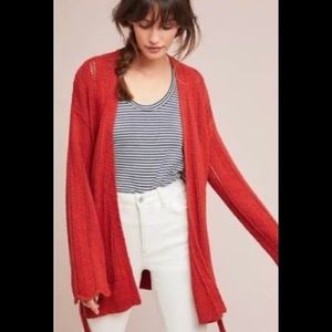 Anthropologie | Belted Cardigan Flared Sleeves
